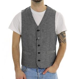 GILET GESSATO BLU